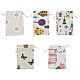 10Pcs 5 Styles Printed Polycotton(Polyester Cotton) Packing Pouches Drawstring Bags(ABAG-YW0001-05)-1