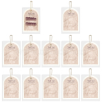 Paper Manicure Display Cards, Hand Model Board Nail Art Color Display Card, DIY Nail Art Display Chart Display Tip Tools, Arch with Word, White, 130x90x2mm(ODIS-WH0099-71B)