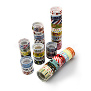 DIY Scrapbook, with Self Adhesive Tape, Mixed Color, 16mm, 2.5m/roll, 10rolls/group(DIY-S009)