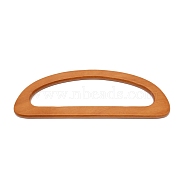 D-shape Wooden Bag Handles, for Bag Straps Replacement Accessories, BurlyWood, 8.7~8.9x23.8~24x0.9cm(DIY-WH0185-34B)