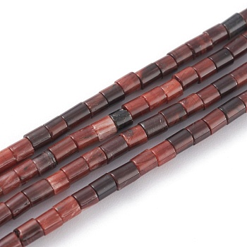 Natural Red Tiger Eye Beads Strands, Column, 2x2mm, Hole: 0.8mm, about 154~160pcs/strand, 15.16~15.75 inch(38.5~40cm)