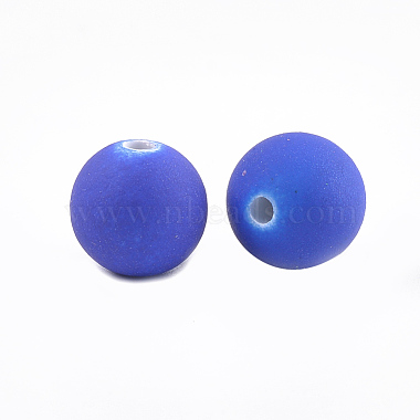 Rubberized Style Acrylic Beads(MACR-T023-31B)-2