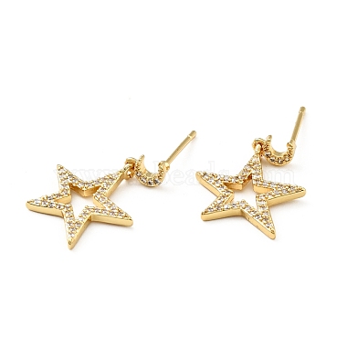 Clear Star Cubic Zirconia Stud Earrings