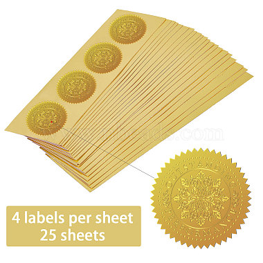 Self Adhesive Gold Foil Embossed Stickers(DIY-WH0211-387)-3