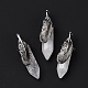 Natural Quartz Crystal Pendants(G-E059-04AS-07)-3