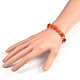 Chips Natural Carnelian(Dyed) Beaded Stretch Bracelets(BJEW-JB01826-04)-3