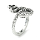 Snake Alloy Open Cuff Rings(RJEW-K275-79AS)-1