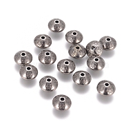Tibetan Style Spacer Beads, Bicone, Lead Free & Nickel Free & Cadmium Free, Gunmetal, 10.5x7.5mm, Hole: 1mm(TIBEB-A101657-B-FF)
