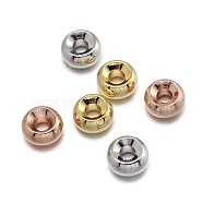 Brass Spacer Beads, Cadmium Free & Nickel Free & Lead Free, Rondelle, Mixed Color, 5x3mm, Hole: 2mm(KK-E711-010-NR)