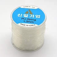 Korean Elastic Crystal Thread, Clear, 1mm, about 109.36 yards(100m)/roll(EW-F003-1mm-01)