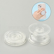 Plastic Blank Phone Grip Holder, Expanding Finger Stand, with Double-Sided Stickers, fit for Epoxy Resin On Top Phone Grip, Clear, 39.5~40x7.5~8mm(AJEW-H129-A05)
