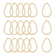 Smooth Surface Alloy Linking Rings, Metal Connector for DIY Jewelry Making, teardrop, Matte Gold Color, 33.5x21x1.5mm
(X-PALLOY-S117-166B)