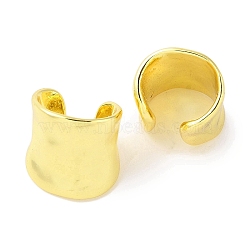 Brass Cuff Earrings Finding, Real 18K Gold Plated, 11x15mm, Hole: 1mm(EJEW-I305-53G)