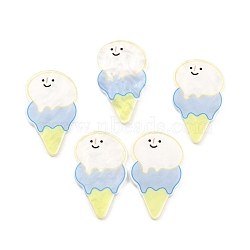 Acrylic Ice Cream Cabochons, for Hair Accessories, Colorful, 43x25x2mm(FIND-B003-06)