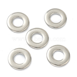 304 Stainless Steel Linking Rings, Round Ring, Stainless Steel Color, 12x2mm, Inner Diameter: 6mm(STAS-G244-36C-P)