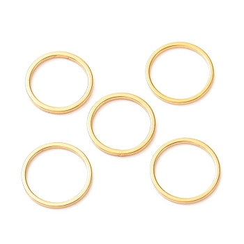 201 Stainless Steel Linking Rings, Round, Golden, 11.5x1mm