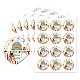 5 Sheets Round Dot PVC Waterproof Decorative Sticker Labels(DIY-WH0481-05)-1