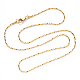 Vacuum Plating 304 Stainless Steel Coreana Chain Necklace(NJEW-S420-006A-G)-3