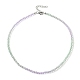 Bling Glass Round Beaded Necklace for Women(NJEW-PH01490-04)-1
