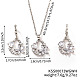 Chic Geometric Brass Rhinestones Earrings & Necklaces for Woemn(RP4250-6)-1