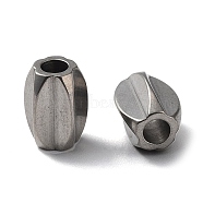 303 Stainless Steel Beads, Oval, Stainless Steel Color, 10x7x7mm, Hole: 3mm(STAS-Q302-08A-P)