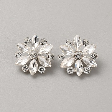 boutons &agrave; tige en alliage de strass(BUTT-WH0024-030S)-1