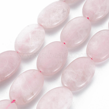 Oval Rose Quartz Beads
