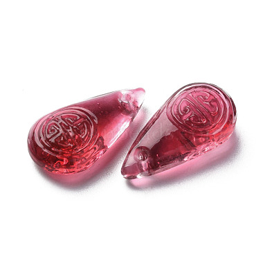 Transparent Handmade Bumpy Lampwork Beads(LAMP-T017-13C)-3