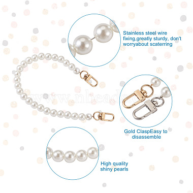 8pcs 8 styles perles rondes acryliques blanches poignées de sac(FIND-TA0001-39)-4
