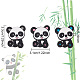 18Pcs 3 Colors Panda Silicone Beads(SIL-OC0001-08)-2