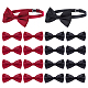 16Pcs 2 Colors Adjustable Polyester Bow Ties(AJEW-GA0006-74)-1