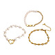 Perlen Armbänder & Glieder Armbänder & Kettenarmbänder Sets(BJEW-JB05509)-1