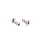 316 Stainless Steel Wire Rope Connector, Stainless Steel Color, 19.5x12.6mm, Hole: 5mm(AJEW-WH0263-11P-B)