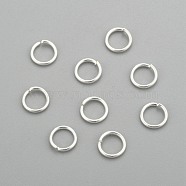 304 Stainless Steel Jump Rings, Open Jump Rings, Silver, 20 Gauge, 6x0.8mm, Inner Diameter: 4.3mm(STAS-H380-10S-O)