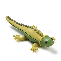 PVC Plastic Big Pendants, Lizard Charm, Green, 89x38x19mm, Hole: 3mm(KY-D018-04C)