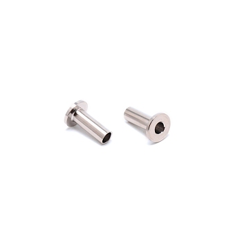 316 Stainless Steel Wire Rope Connector, Stainless Steel Color, 19.5x12.6mm, Hole: 5mm