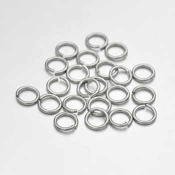 Brass Open Jump Rings, Platinum, 23 Gauge, 3x0.6mm, Inner Diameter: 1.2mm, about 22727pcs/500g