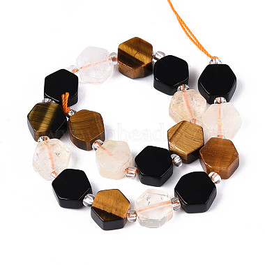 colliers de perles en obsidienne naturelle(G-N358-03A-05)-3