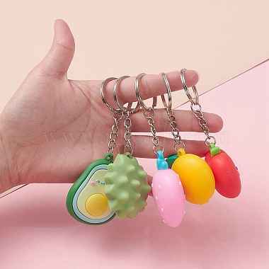 Fruit Theme PVC Pendants Keychain(KEYC-YW0001-15)-4