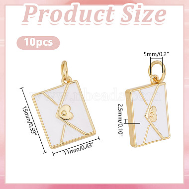 10Pcs Brass Enamel Pendants(KK-AR0004-69)-2