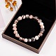 Gemstone Beads Stretch Bracelet(BJEW-SW00021)-6