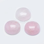 Natural Rose Quartz Cabochons, Half Round, 19.5~20x6~7mm(X-G-G760-B02-16)