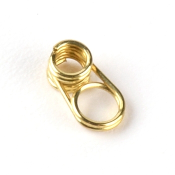 201 Stainless Steel Guides Ring, Fishing Accessory, Light Gold, 6.5x3.5x2.5mm, Hole: 1.8mm and 3mm