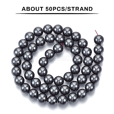Brins de perles d'hématite synthétiques non magnétiques Olycraft(G-OC0001-46)-2