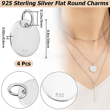 4Pcs 925 Sterling Silver Pendants(STER-BBC0005-37B)-2