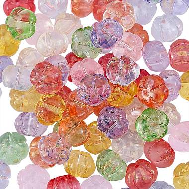 100Pcs 10 Colors Transparent Glass Beads(GLAA-CJ0001-46)-5