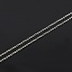 Trendy Unisex Rhodium Plated Sterling Silver Cable Chains Necklaces(X-STER-M034-B-07)-4