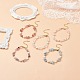 5Pcs 5 Style Natural Mixed Gemstone Chips & Pearl Beaded Bracelets Set for Women(BJEW-JB08778)-2