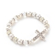 Electroplate Glass Beads Stretch Bracelets(BJEW-JB04830-01)-1