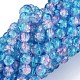 Spray Painted Crackle Glass Beads Strands(CCG-Q001-8mm-19)-1